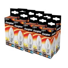 Energizer 42W Halogen Candle E27 Lightbulb - Pack Of 10