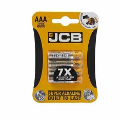 JCB Super Alkaline AAA Batteries - Pack Of 4