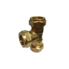 Brass 318 Equal Tee Pipe Fitting - 3/4"
