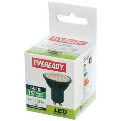 Eveready LED Energy Saver GU10 Fitting 3W (35W Equivalent) Light Bulb