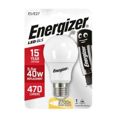 Energizer 5.5W LED Opal GLS E27 / ES Light Bulb