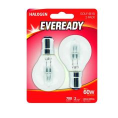 Eveready 46W Halogen Clear Golf B15 Lightbulb - Pack Of 2