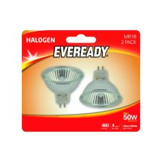 Eveready 43W Halogen GU5.3 MR16 Spot Light Bulbs - Pack Of 2