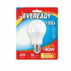Eveready 5.5W LED Frosted GLS E27 Lightbulb