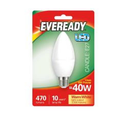 Eveready 6w LED Opal Candle ES / E27 Lightbulb