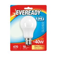 Eveready 5.5W LED Frosted GLS B22 Lightbulb