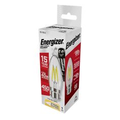 Energizer 4.8W LED Filament Candle B22 Lightbulb