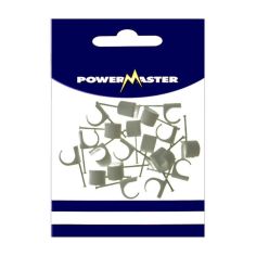 Powermaster 20pc 14-20mm Round Cable Clips