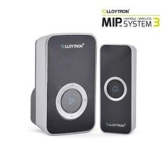 Lloytron MIP3 Black 32 Melody Wireless Door Bell