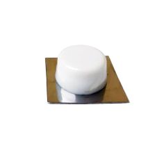 Amig Self Adhesive Doorstop - White on Silver