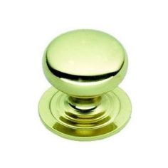 Polished Brass Victorian Solid Cupboard Knobs