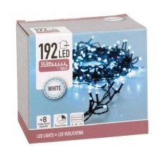 White LED Battery Christmas Lights - 192 Lights