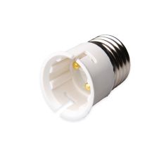 Dencon E27 - B22 White Lightbulb Adaptor