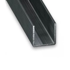 Cold-Pressed Varnished Steel U-Shaped Squared Profile - 9mm x 11mm x 1m