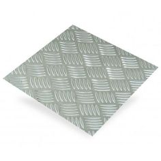 Raw Aluminium Tread Plate Profile Extrusion Sheet - 500mm x 500mm