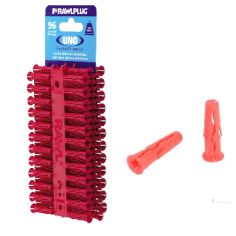 Rawlplug Red Uno Universal Wall Plugs - Pack Of 96