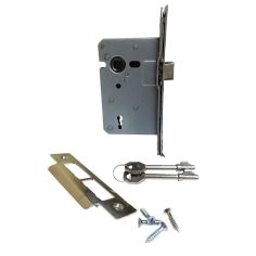 Gridlock Chrome Plated 2 Lever Mortice Lock - 2.5"