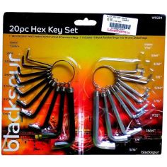 Blackspur 20 Piece Hex Key Set