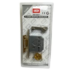 Union Assa Abloy 3 Lever Mortice Deadlock - 2.5"