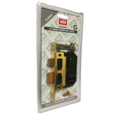 Union Assa Abloy 2 Lever Mortice Sash Lock - 3" Brass