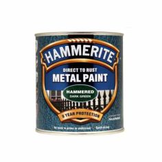 Hammerite Direct To Rust Metal Paint - Hammered Dark Green 250ml