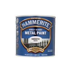 Hammerite Direct To Rust Metal Paint - Smooth White 250ml