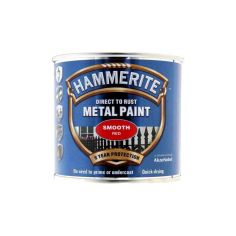 Hammerite Direct To Rust Metal Paint - Smooth Red 250ml