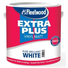 Fleetwood Extra Plus Vinyl Matt - Pure Brilliant White 2.5L