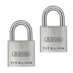 Abus 64ti/20mm Titalium Padlock Twin pack