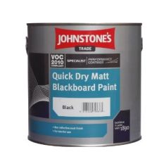 Johnstones Quick Dry Matt Blackboard Paint Black 1lt