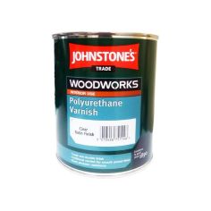 Johnstones Trade Woodworks Polyurethane Varnish - Clear Satin 750ml
