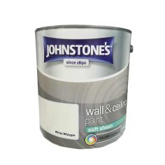 Johnstones Wall & Ceiling Soft Sheen Paint - White Whisper 2.5L