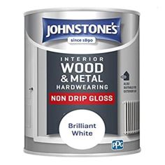 Johnstones Non Drip Gloss Paint - Brilliant White 750ml  