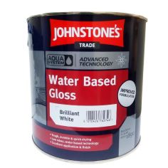 Johnstones Trade Aqua System Advanced Technology Gloss Paint - Brilliant White 2.5L