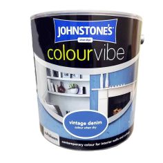 Johnstones Colour Vibe Soft Sheen Paint - Vintage Denim 2.5L