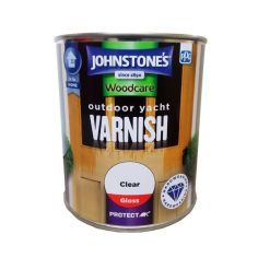 Johnstones Woodcare Outdoor Yacht Varnish - Clear Gloss 750ml