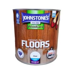 Johnstones Woodcare Varnish For Floors - Clear Satin 2.5L