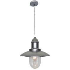 30cm Silver Fisherman's Lamp with Suspension Fitting