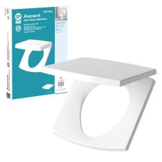 SP Ascent White Soft Close Toilet Seat