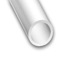 White Glass Fibre Polyester Compound Round Tube - 8mm x 1.5mm x 1m