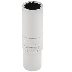 Draper 12mm 3/8" Square Drive Hi-Torq 12 Point Deep Socket