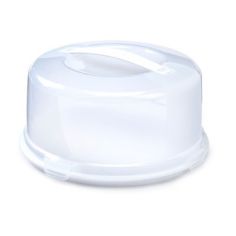 33cm  Round Plastic Cake Box With Handle