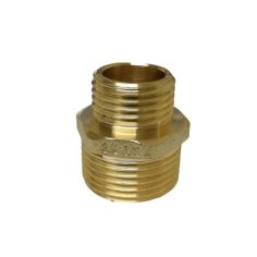 Brass Hex Nipple Pipe Fitting Reducer - 3/4"