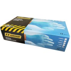 F.F Group 100 Piece Nitrile Disposable Gloves - X-Large