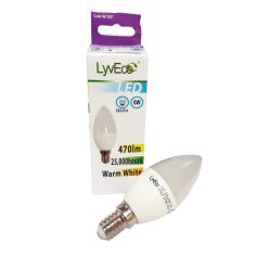 Lyveco 6W Candle LED 2700kw SES/ E14 Lightbulb