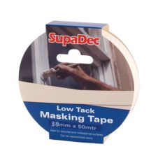 Supadec Low Tack Masking Tape - 38mm x 50m   