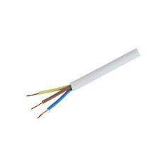 3 Core x .5 White Flex / Electrical Cable (Price per metre)