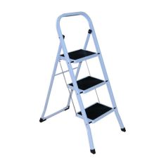 3 Step Metal Ladder With Rubber Anti Slip Treads