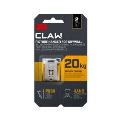 3M CLAW Drywall Picture Hanger 20kg  - 2 Pack
