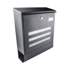 F.F.Group Black Mailbox & Newspaper Case - 415 x 345